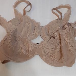 2 leMystere tan lace bras. 32C Emma